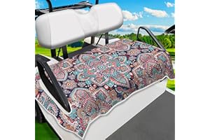 ENYORSEL Golf Cart Seat Covers, Unique Golf Cart Seat Towel Blanket, Golf Cart Accessories for EZGO, Yamaha, Club Cars, Icon and More, 100% Microfiber Keeps Seat Warm and Comfortable, 51'' x 31''