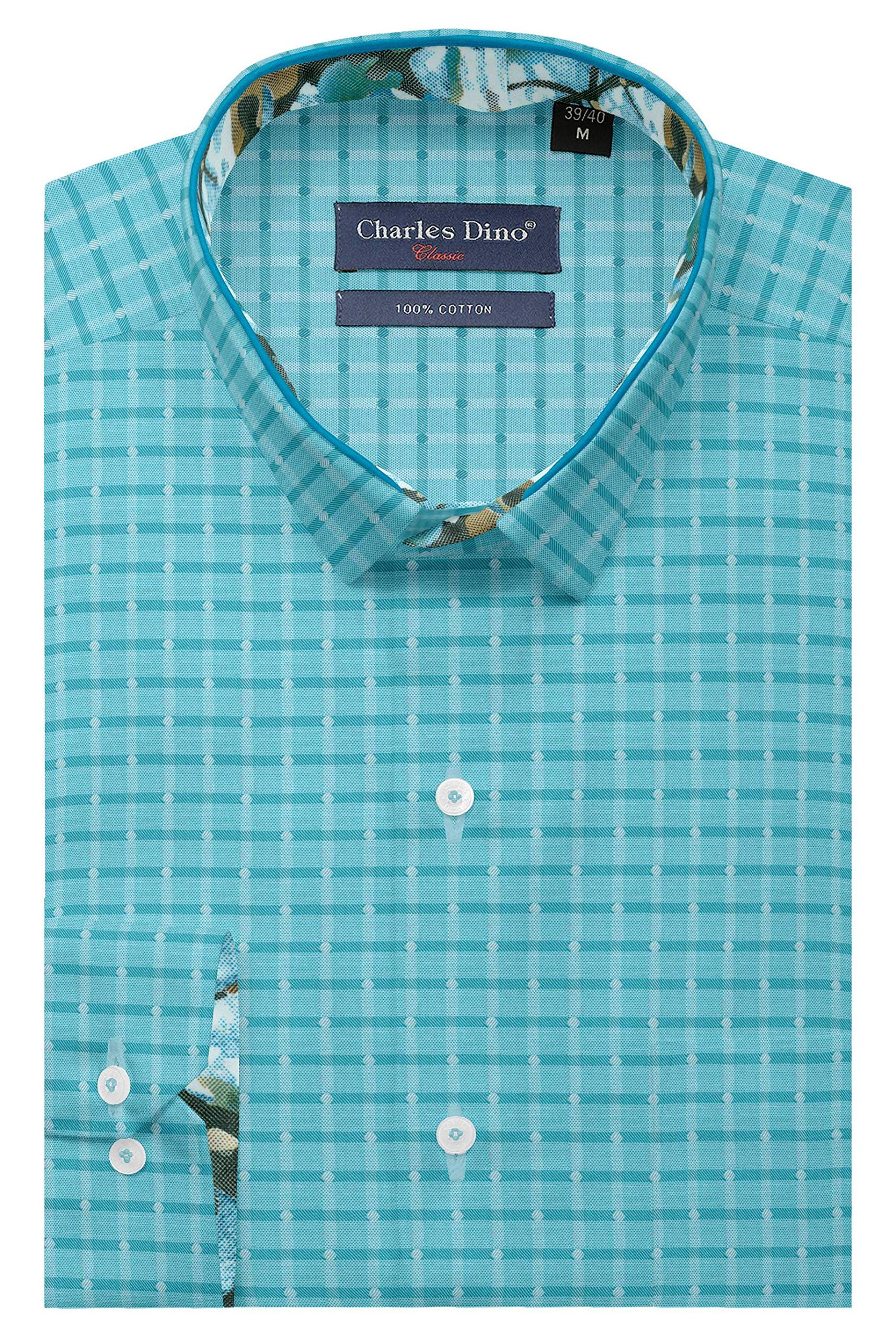 Charles Dino 100% Giza Cotton Mens Slim 
