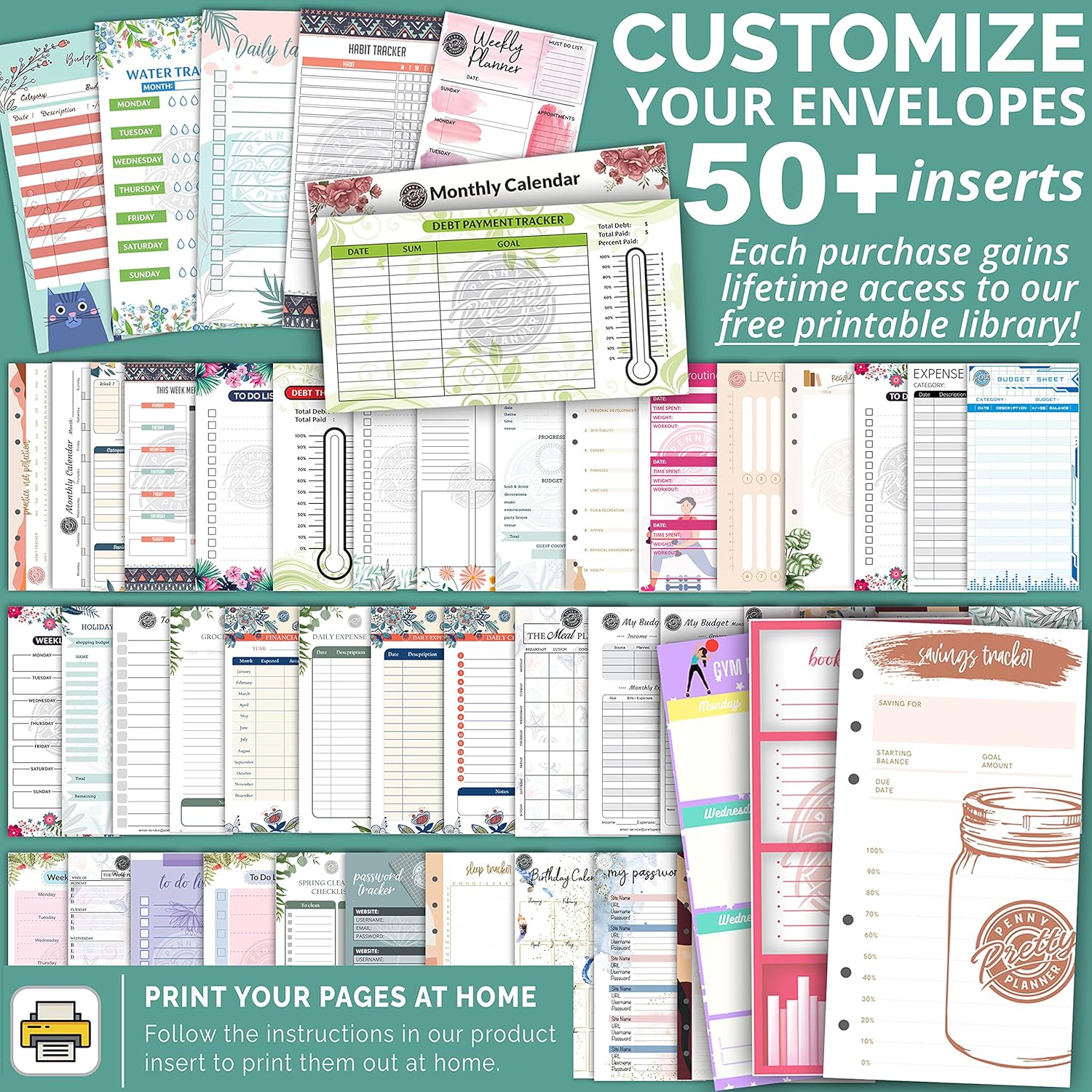 Blue A6 Binder and Budget Envelopes, Budget Binder with Cash Envelopes for Budgeting, Mini Binder Cash Envelope Wallet, Small Binder Budget Planner, Cash Envelope Binder with Money Envelopes for Cash : Office Products