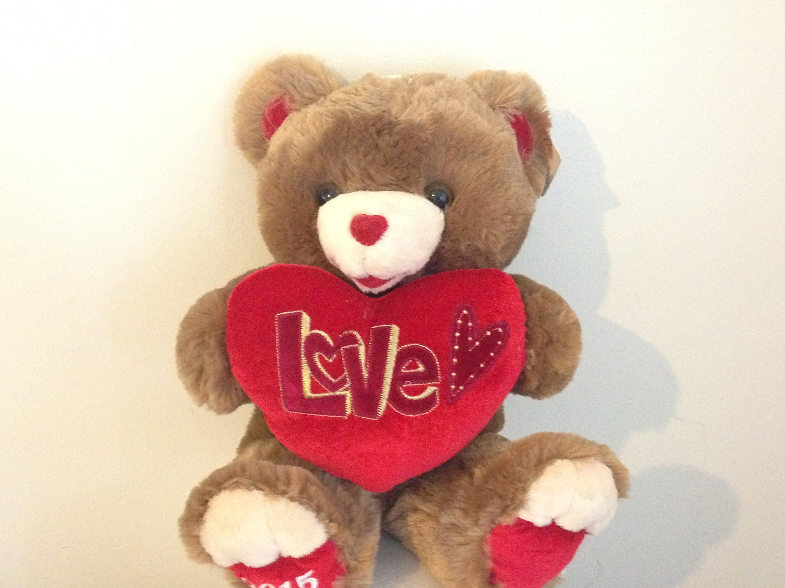 Sweetheart Teddy Ultra-Plush Valentine's Day Teddy Bear Gift - Brown & Red