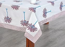 Ridhi -Red Palm 72X140 Inches Rectangle 100% Cotton