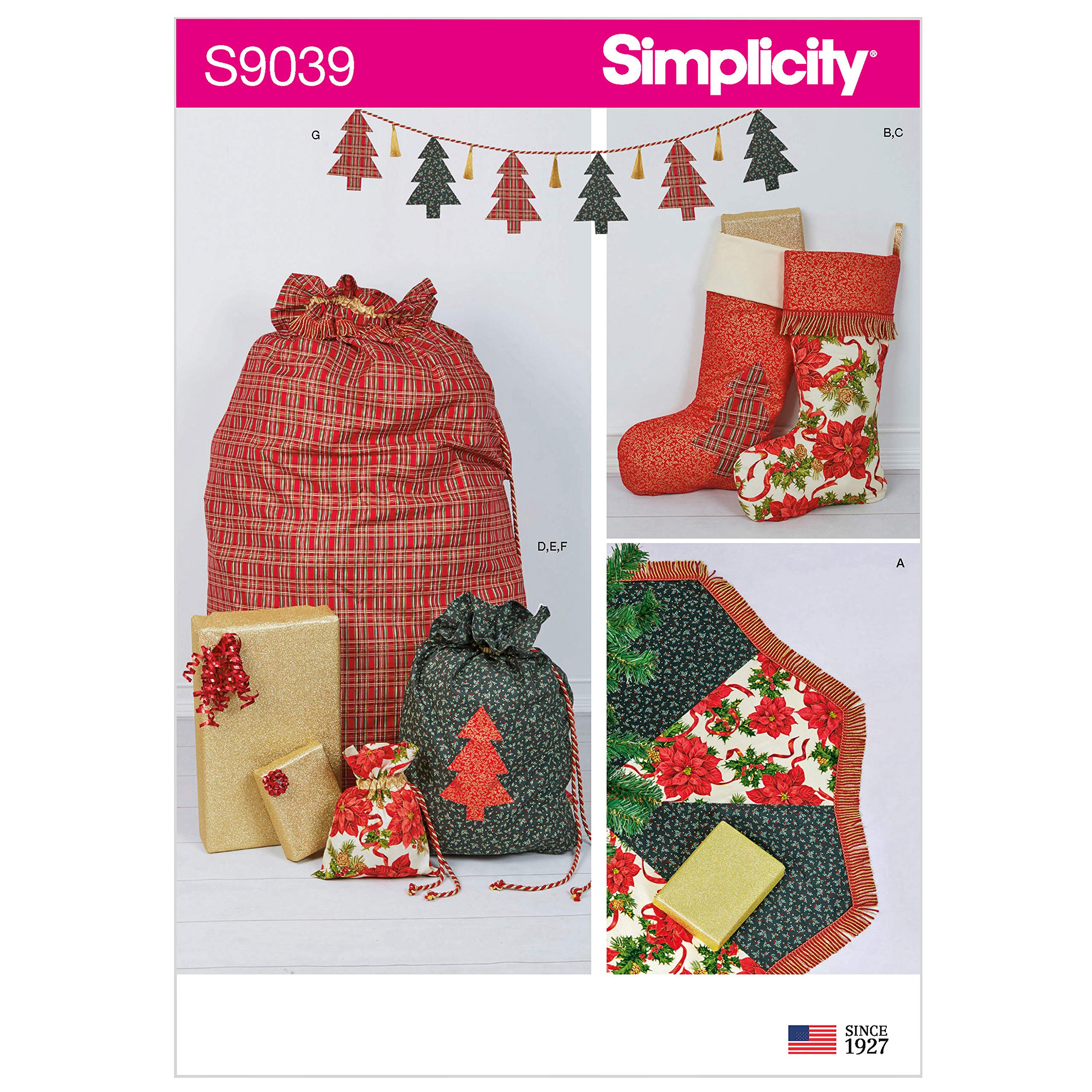 SIMPLICITY Pattern-US9039OS-HOLIDAY Craft, Paper, Various, OS (ONE Size)