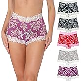 Lace High Waist BoyShort Panties Lingerie Sheapwear Underwear Regular & Plus Size