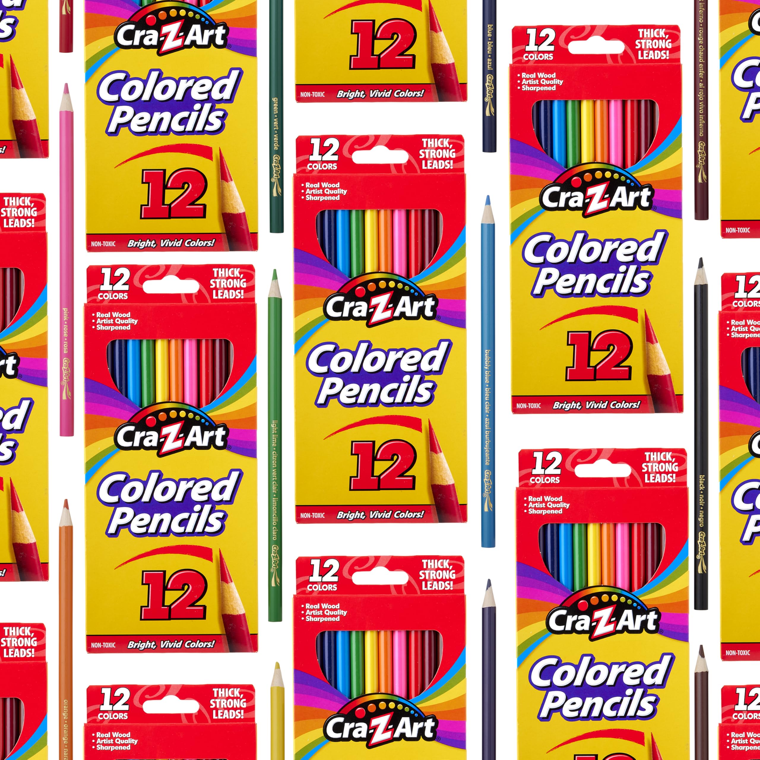 Cra-Z-Art Bulk Colored Pencils, 18 Packs of 12ct Colored Pencils, School Supplies, Classroom Supplies, Teacher Bulk Pack