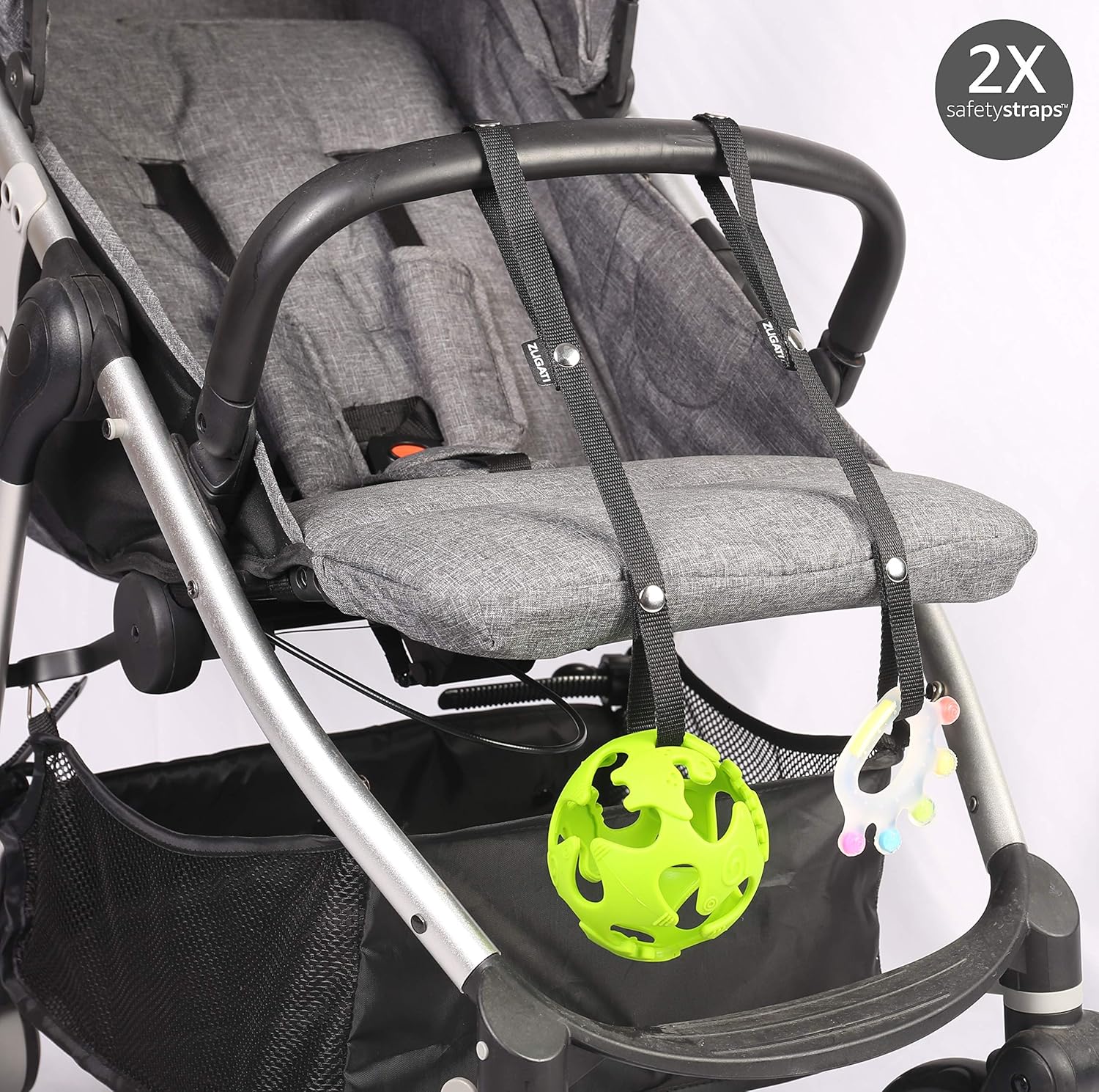 Universal Stroller Cup Holder, Universal Stroller Organizer Baby Bottle Holder - Stroller Accessory, Parent Cup Holder for Stroller/Bike (Phone Holder + 2 Hooks + 2 Toy Straps): Baby