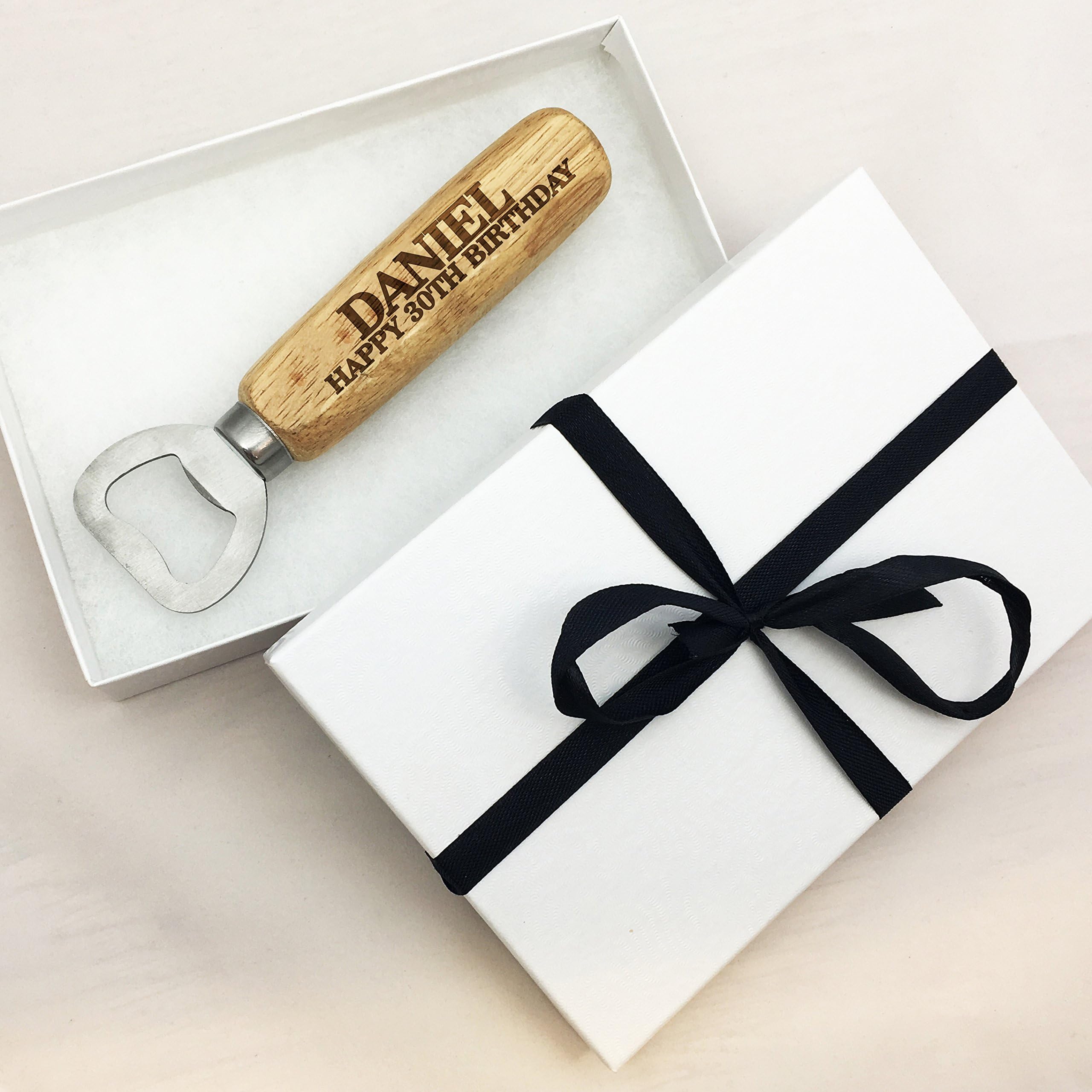 Personalised Birthday Wooden Bottle Opener 18th 21st 30th 40th Party Birthday Gift