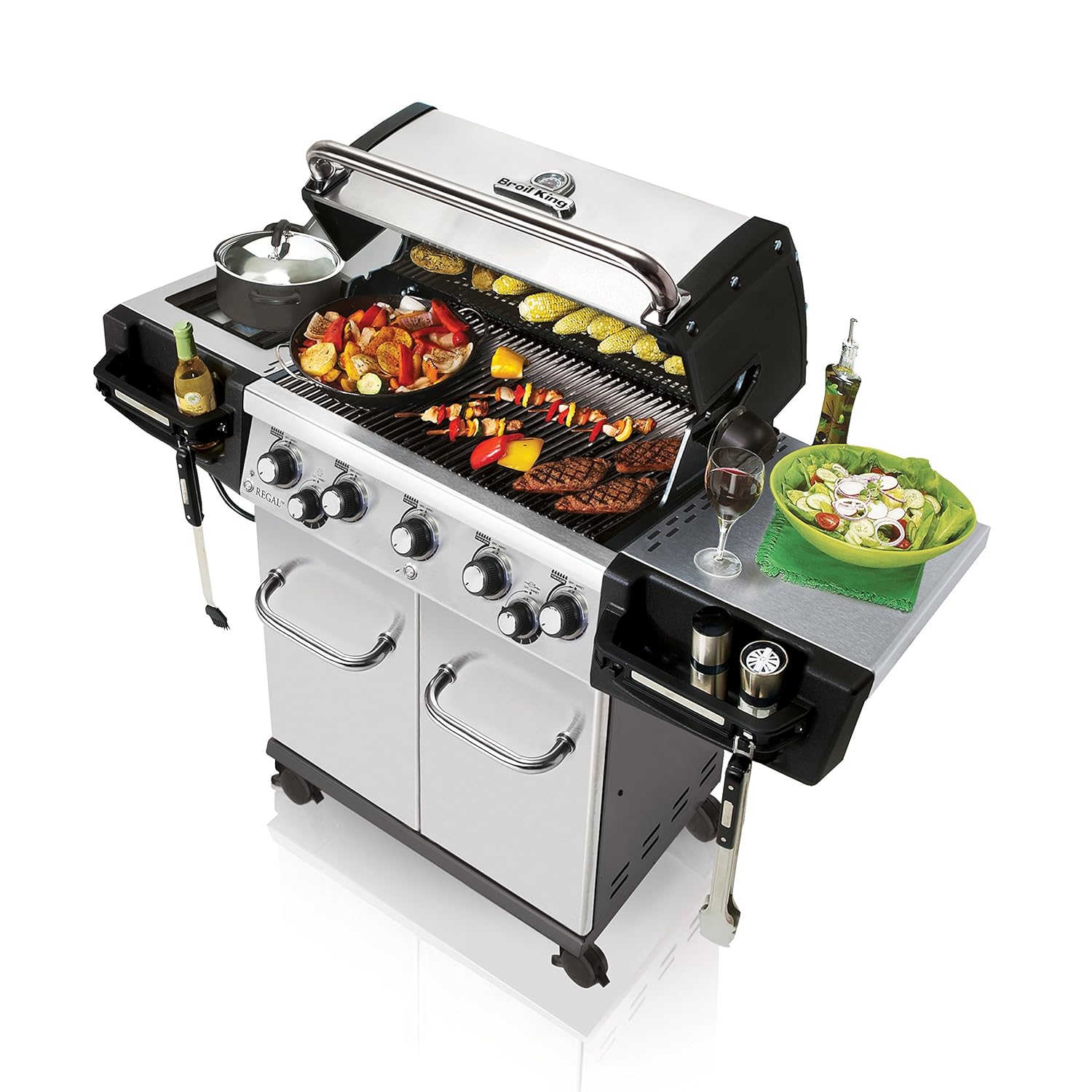 Amazon.com: Broil King Regal S590 Pro - Stainless Steel - 5 Burner Propane  Gas Grill: Garden & Outdoor