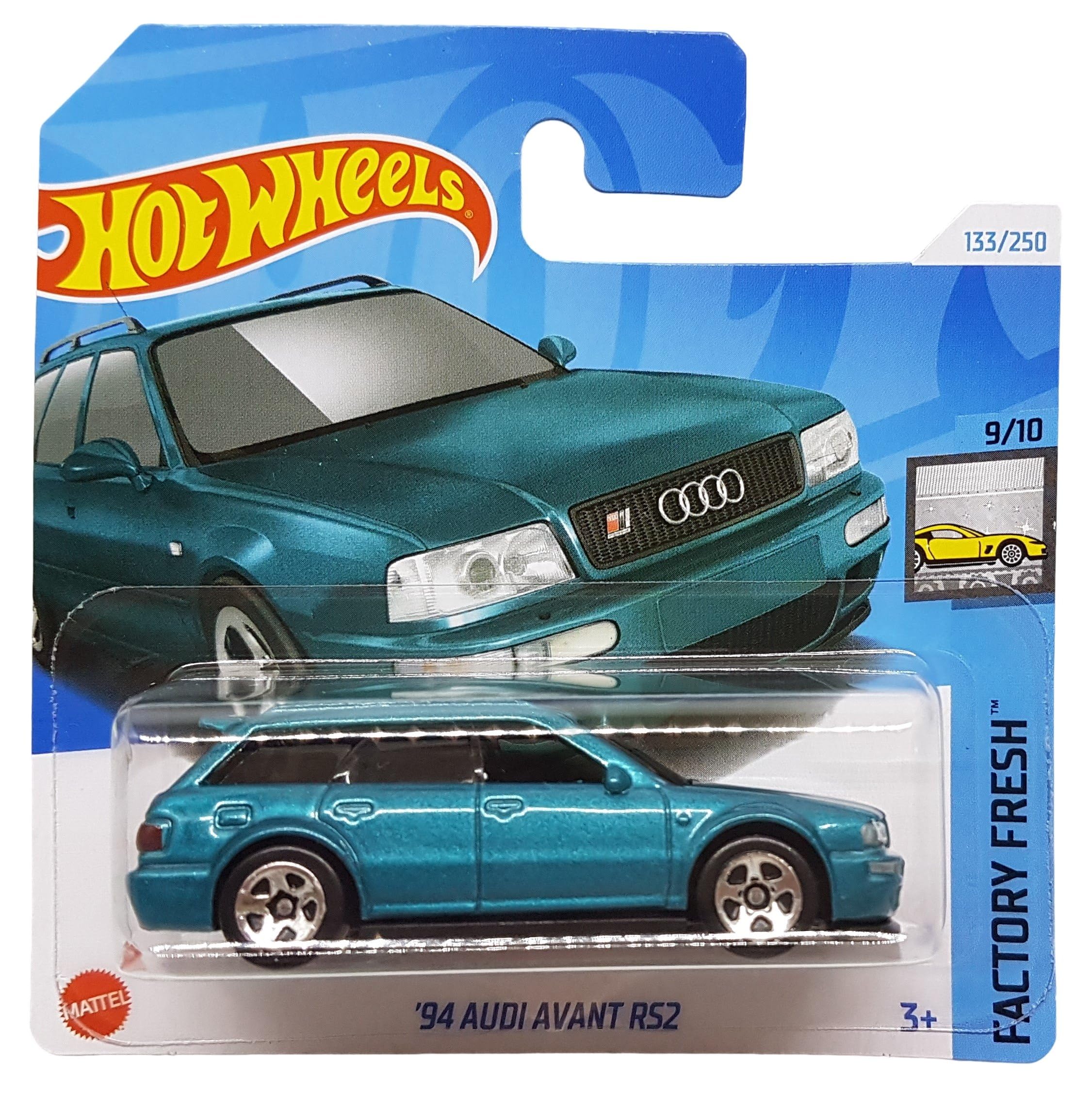 Hot Wheels - ´94 Audi Avant RS2 - Factory Fresh 9/10 - HTD49 - Short Card - Metalflake Teal - Mattel 2024 - 1:64