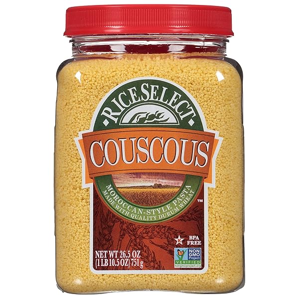 RICESELECT COUSCOUS, MOROCCAN-STYLE WHEAT COUSCOUS PASTA, NON-GMO, 26.5-OUNCE...