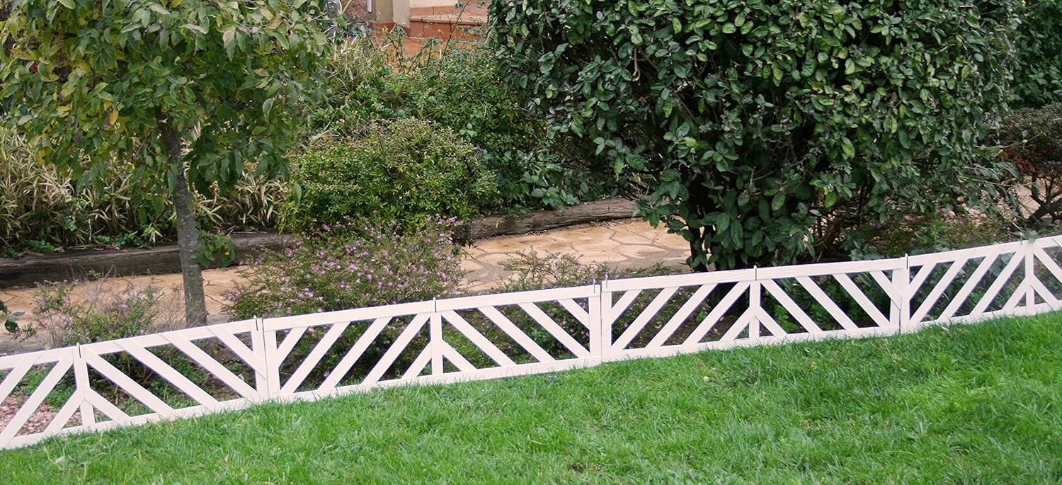 Mini valla/bordura BARCELONA en madera composite. Total piezas: 3 ...