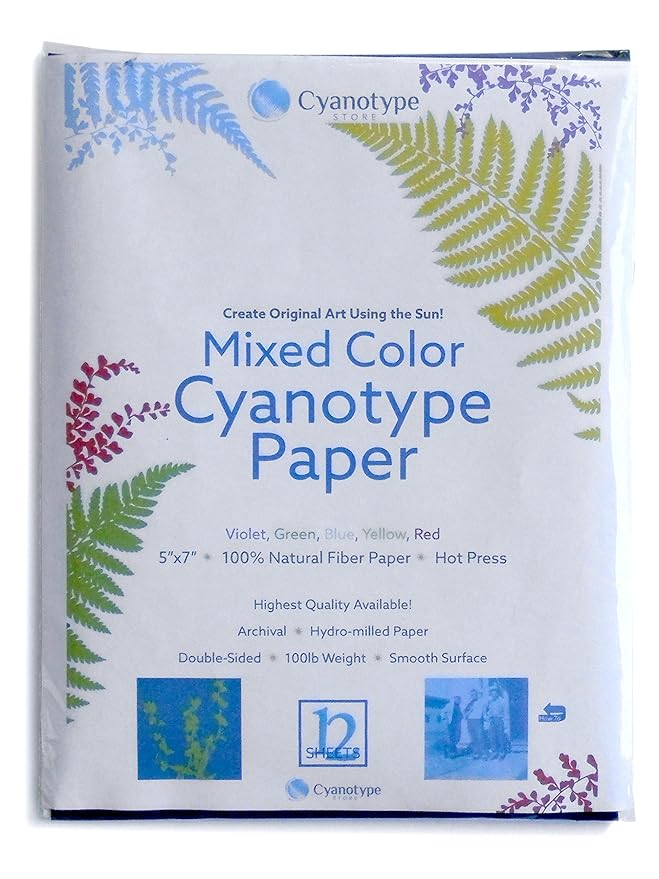 Cyanotype 5" x 7" Paper 12 Pack (Mixed)