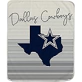 Pegasus Sports Officially Licensed NFL State Stripe Blanket, 60" x 70