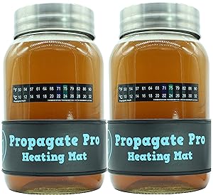 3"x20" Wrap Around Kombucha Fermentation Heating Pad Strip or Windowsill Seed Starting Heating Mat Heat Pad, Use for Seedlings, Herb Gardens, Plant Germination, Cloning, Brewing (2-Pack)