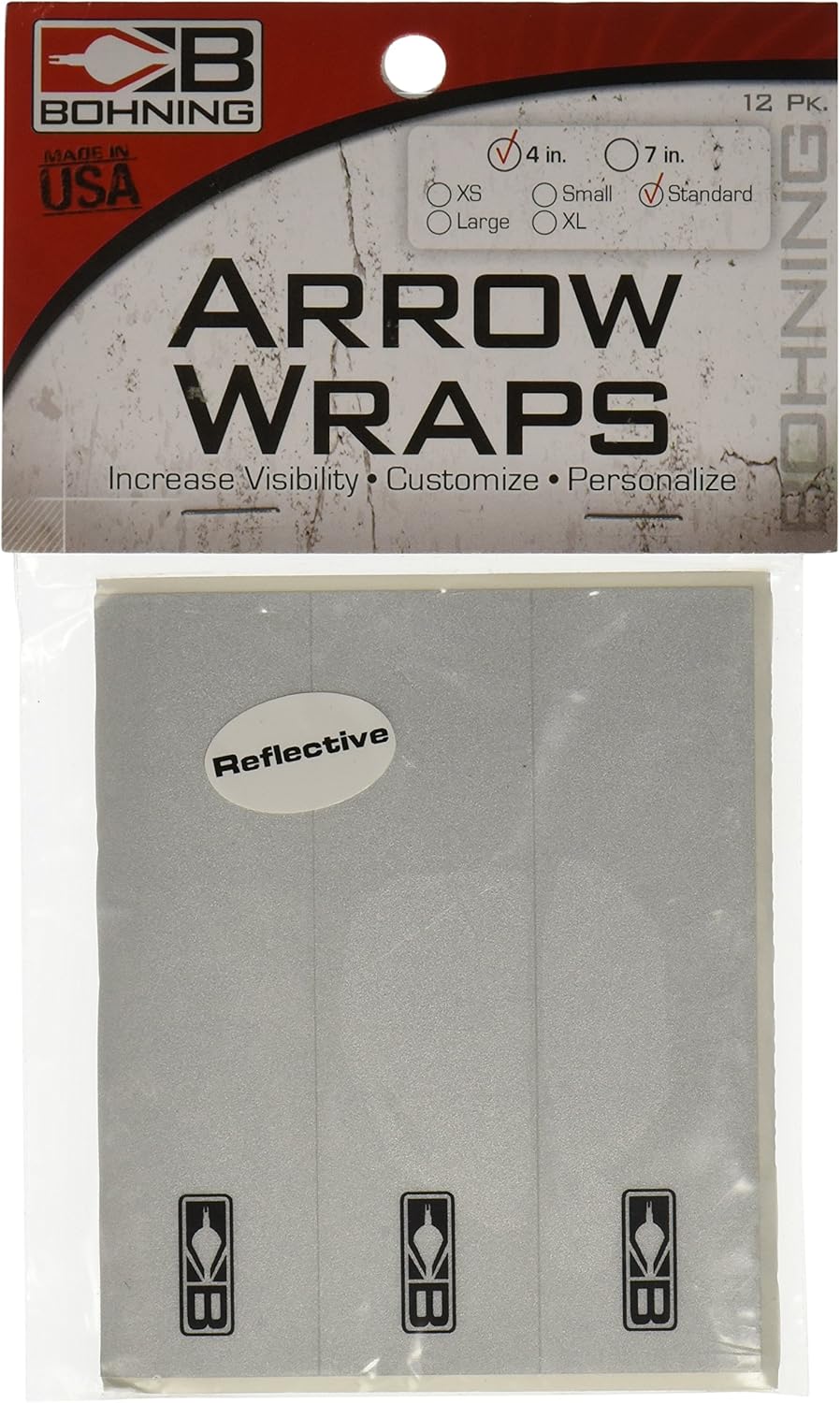 13 - Pk. Bohning 4 inch Blazer Wraps, REFLECTIVE : Hunting Gun Holders : Sports & Outdoors