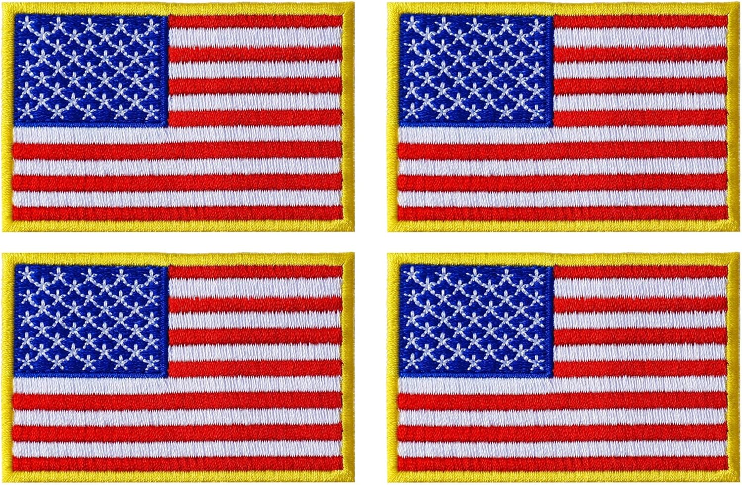 Graphic Dust 3x2 Inches, US USA American United States Flag Embroidered Iron On Patch Applique