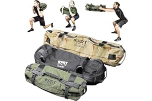 XPRT Fitness Workout Sandbag for Heavy Duty Workout Cross Training 7 Multi-positional Handles - Color Army Green/Black/Camo
