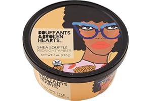 Ashanti Naturals Scented Whipped Shea Butter for Skin | Moisturizing African Raw Shea Butter, Almond Oil and Coconut (Midnight Amber Souffle, 8oz)