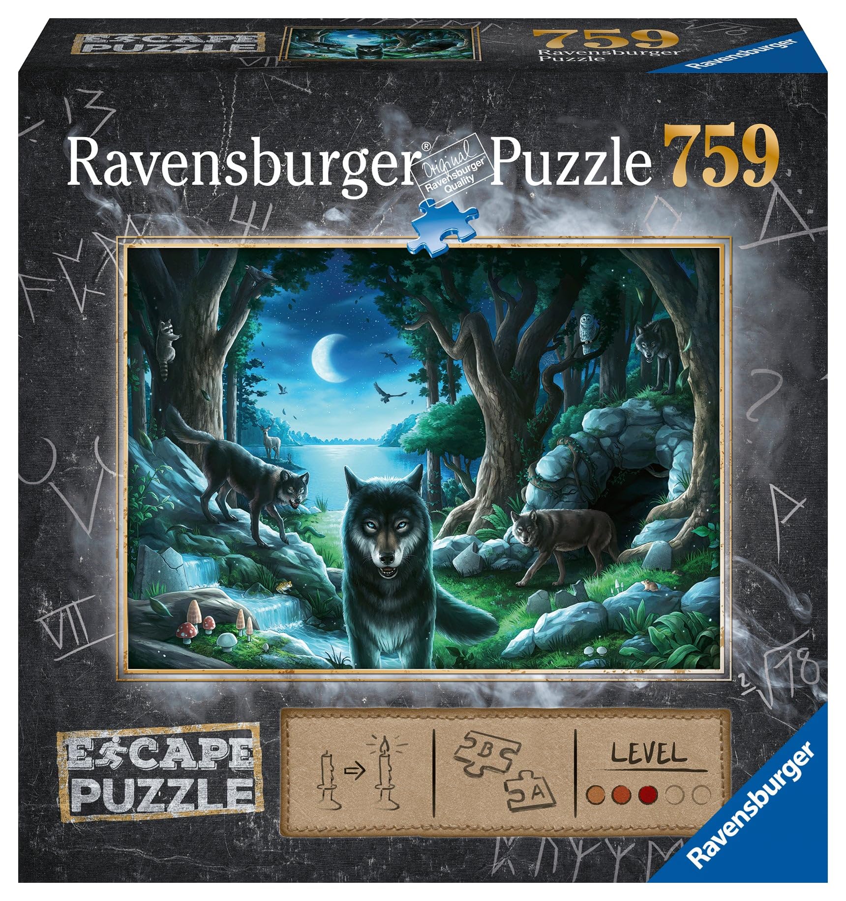 Ravensburger 16434 Escape Puzzle 759 Pieces Histoires de Loups, No Colour