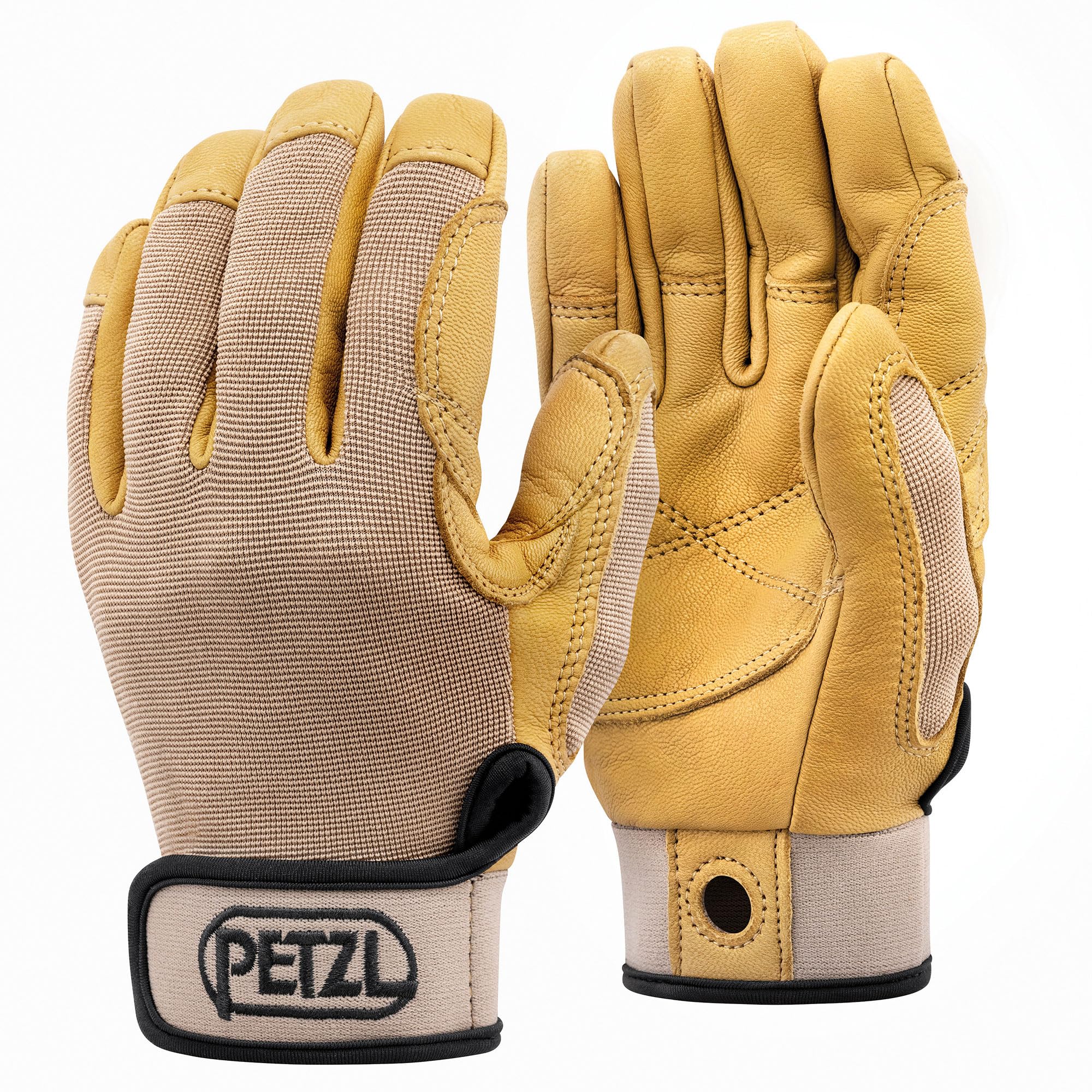 PETZL - Lightweight belay/rappel gloves CORDEX - Unisex, Tan , XL