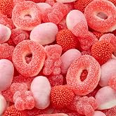 Pink Candy Mix, Its a Girl Gummy Candy for Baby Shower Favors, 1 Lb Bag | Peach Rings, Gummi Bears, Strawberry Berries &amp; Puffs, Sweet &amp; Sour Gummies