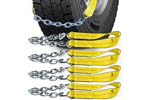 Offroad Snow Chains Alternative Traction Device For Semis & Large Trucks Easy Setup With Durable Strap & Chain Design A Perfe