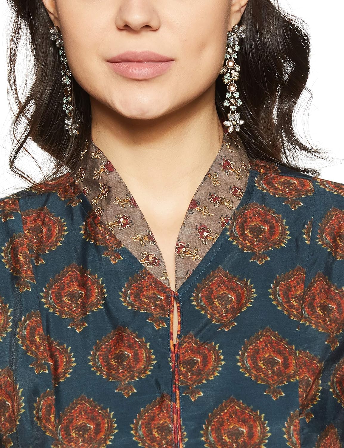 biba women's anarkali salwar suit set