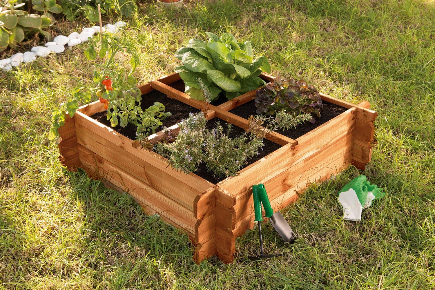 Catral 31090014 - Huerto urbano Seed 80, 30 x 80 x 80 cm, madera ...