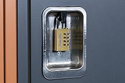 BRINKS - 30mm Solid Brass 4-Dial Resettable Padlock