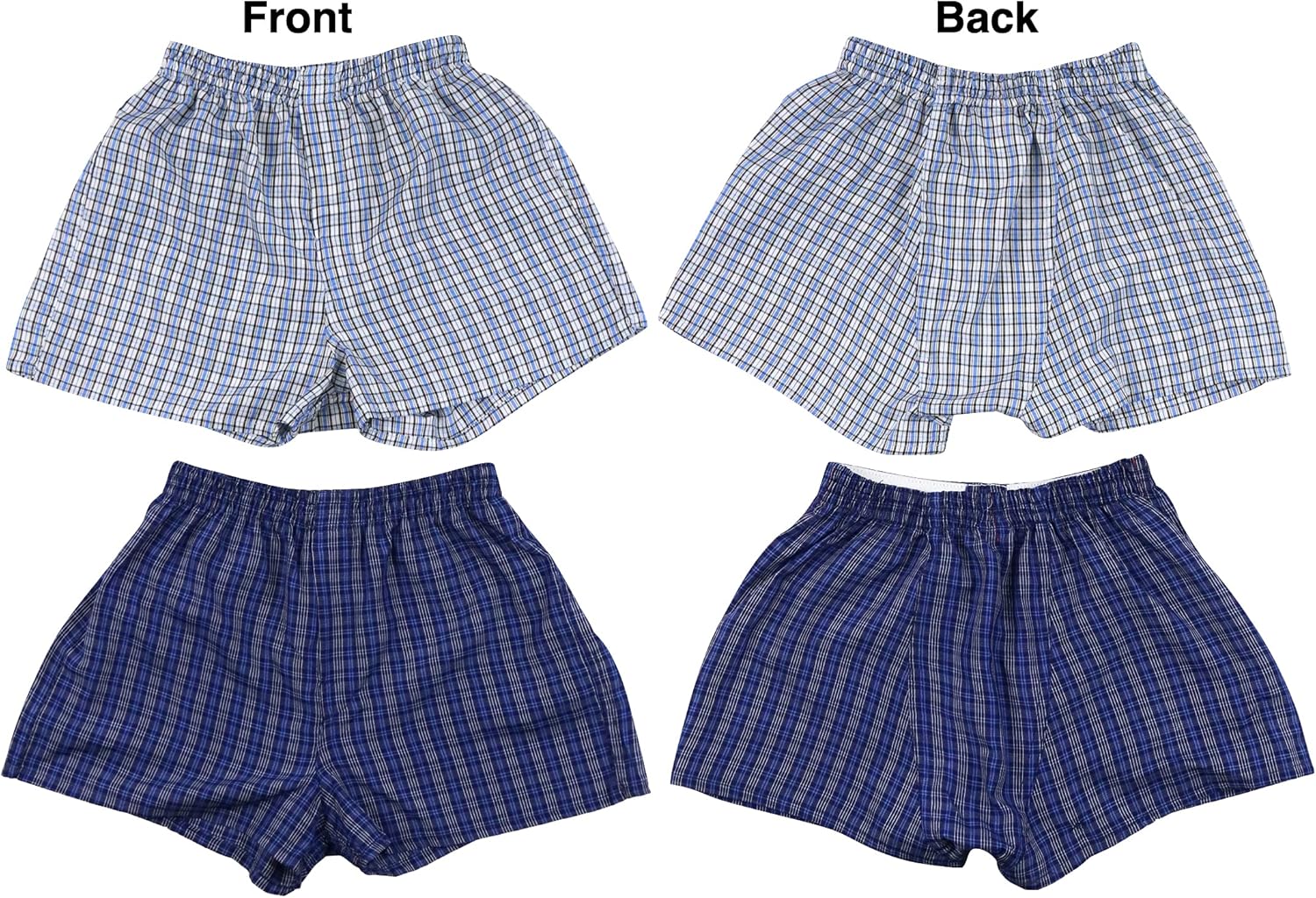 ToBeInStyle Boys' Pack of 6 Tartan Patterned Boxer Shorts: Clothing