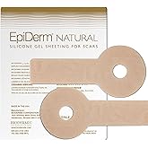 EpiDerm Areopexy Silicone Scar Sheets – Medical Grade Silicone Scar Tape for Breast Surgery – Reusable, Washable & Customizable Post Op Breast Reduction Essentials – Lollipop Shape Pair