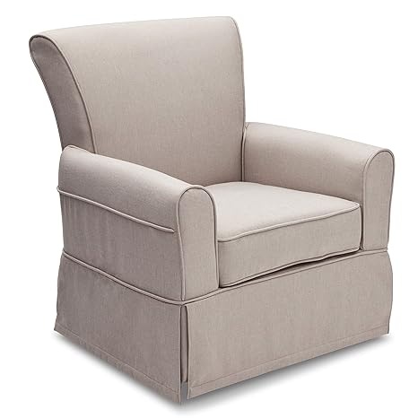 delta children upholstered swivel glider chair