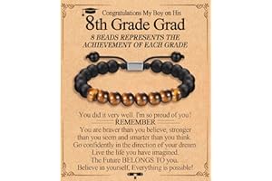 FIEEFX Graduation Gifts for Him Boys Men 2025 High School/Kindergarten/Preschool/ 5th 6th 8th Grade/College/Master Degree/Middle School Graduation Gifts Bracelet for Son Grandson Nephew Boyfriend Friend