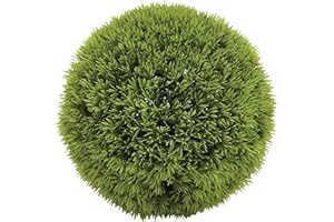 DECO 79 CosmoLiving by Cosmopolitan Faux Foliage Boxwood Topiary Artificial Foliage Ball, 9" x 9" x 9", Green
