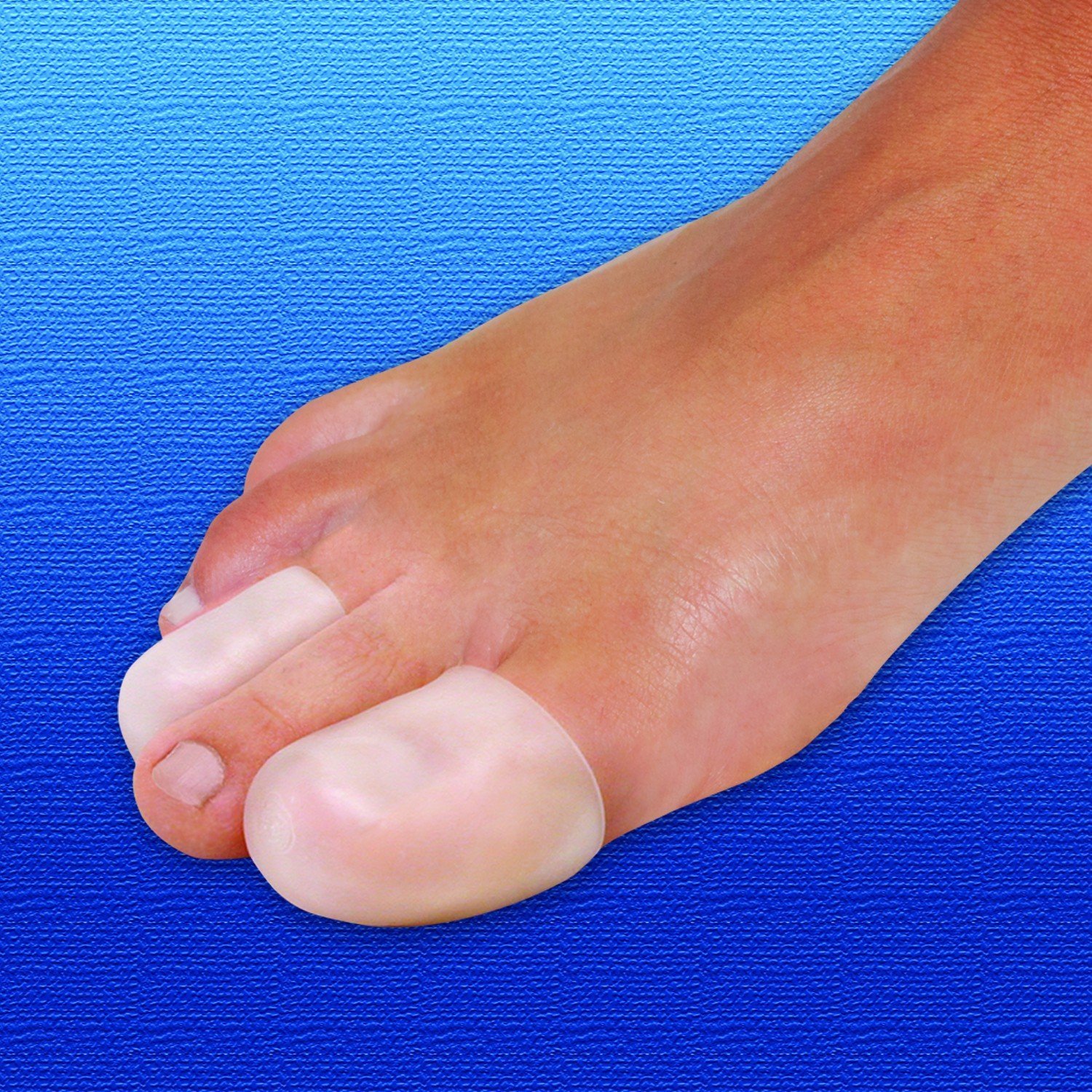 Silipos | 100% All Gel | Digital Toe Caps x2 | Pure Gel Toe Protection | Conditions & Softens | Protects against Pressure & Friction | Large / X Large