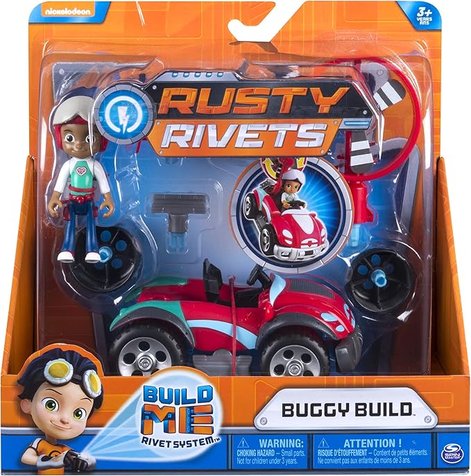 Rusty Rivets 6046695 Ruby Buggy Build Basic Vehicle Toy, MultiColour