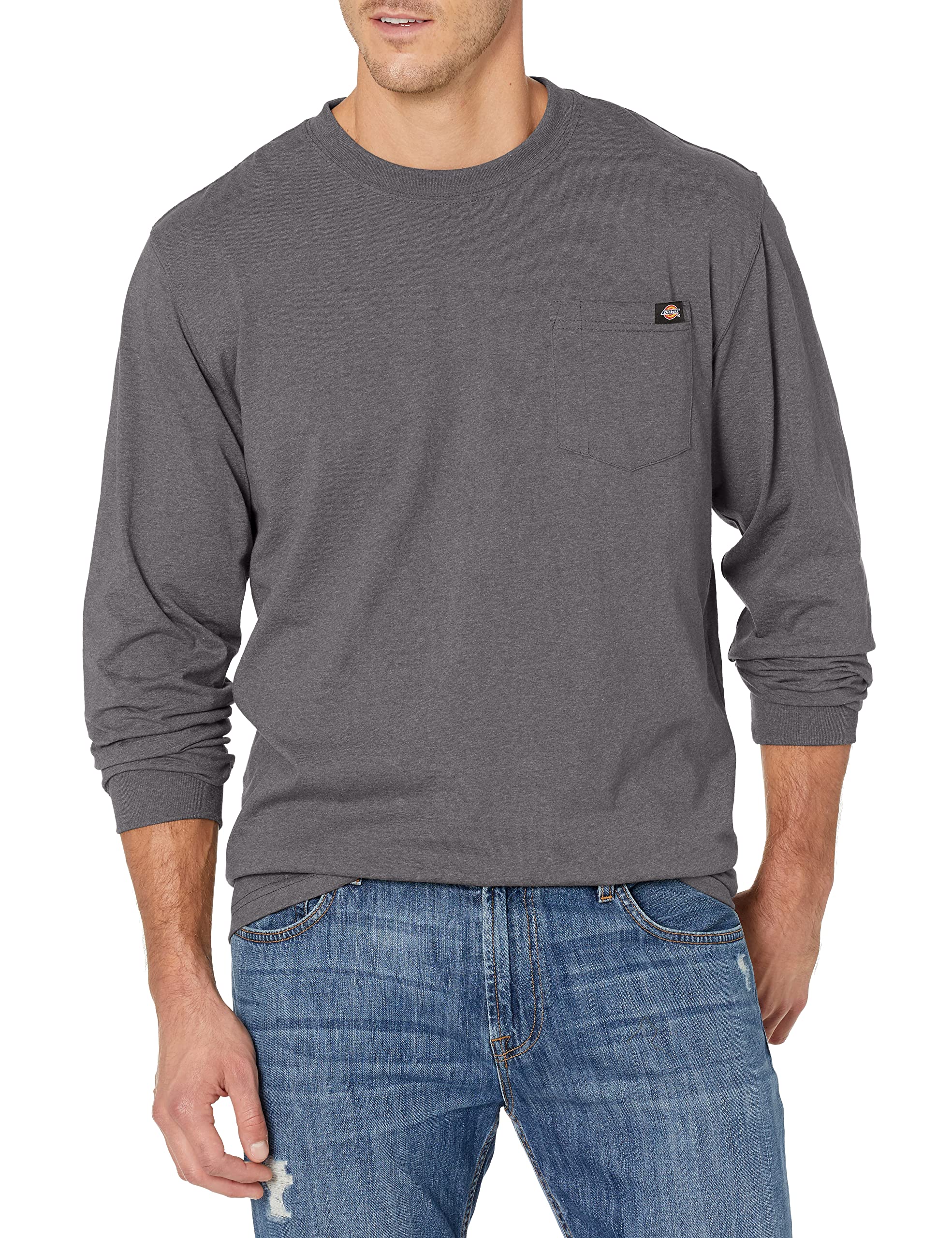 Tommy Hilfiger trui Big & Tall ronde hals zwart effen katoen | Schulte