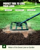 Signstek Lawn Leveling Rake 43x25 cm Levelawn Tool with Adjustable Stainless view 3