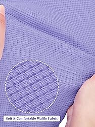 Resinta 3 Sets Girls Waffle Thermal Underwear Set
