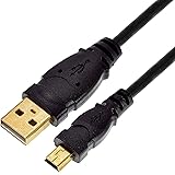 Mediabridge USB 2.0 - Mini-USB to USB Cable (8 Feet) - High-Speed A Male to Mini B with Gold-Plated Connectors