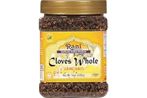 RANI BRAND AUTHENTIC INDIAN PRODUCTS Rani Cloves Whole (Laung) 14oz (400g) Great for Food, Tea, Pomander Balls and Potpourri, Hand Selected, Spice, Bulk PET Jar ~ All Natural | NON-GMO | Kosher | Vegan | Gluten Friendly | Indian Origin