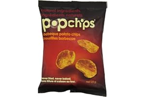 popchips potato chips BBQ, single serve 23g (24 pack)