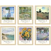 97 Decor Monet Poster - Monet Wall Art, Water Lilies Monet Prints, Monet Artwork for Walls, Claude Famous Art Prints Posters, Claude Oil Classic Paintings Fine Art Vintage Pictures (8x10 UNFRAMED)