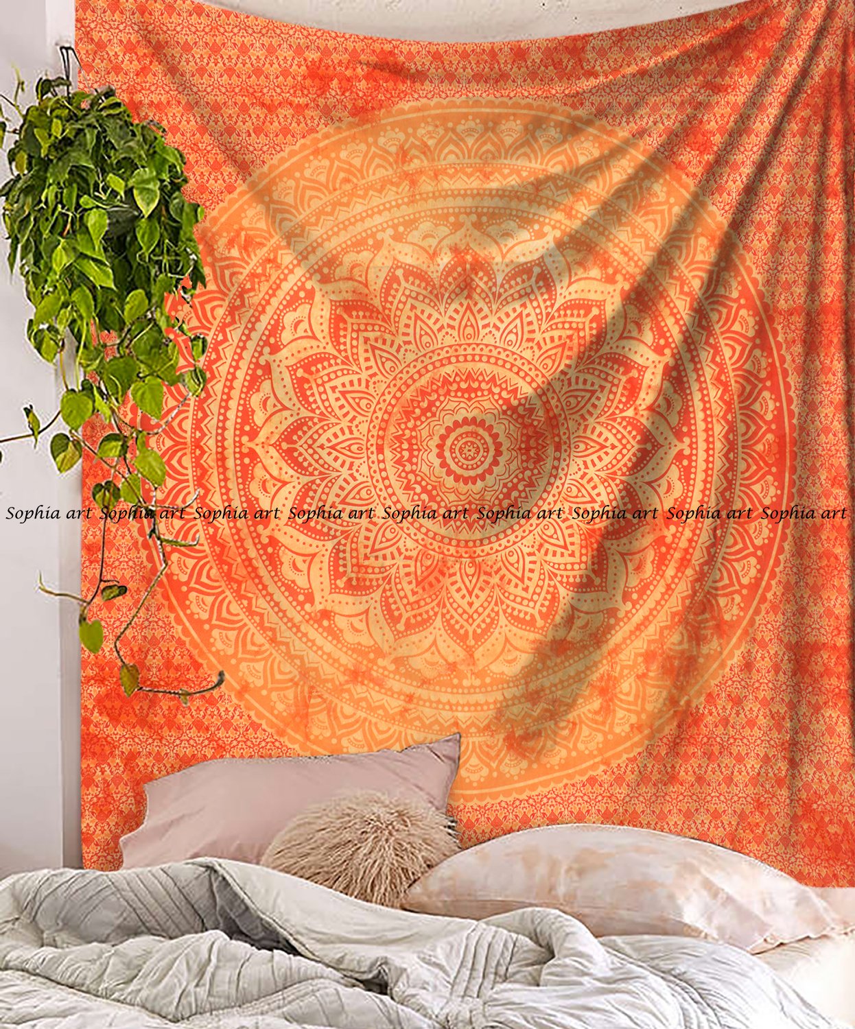 Wandteppiche Mandala Tapisserie Wandbehang Ombre Wand Multi Farbe Indischen Mandala Wall Art