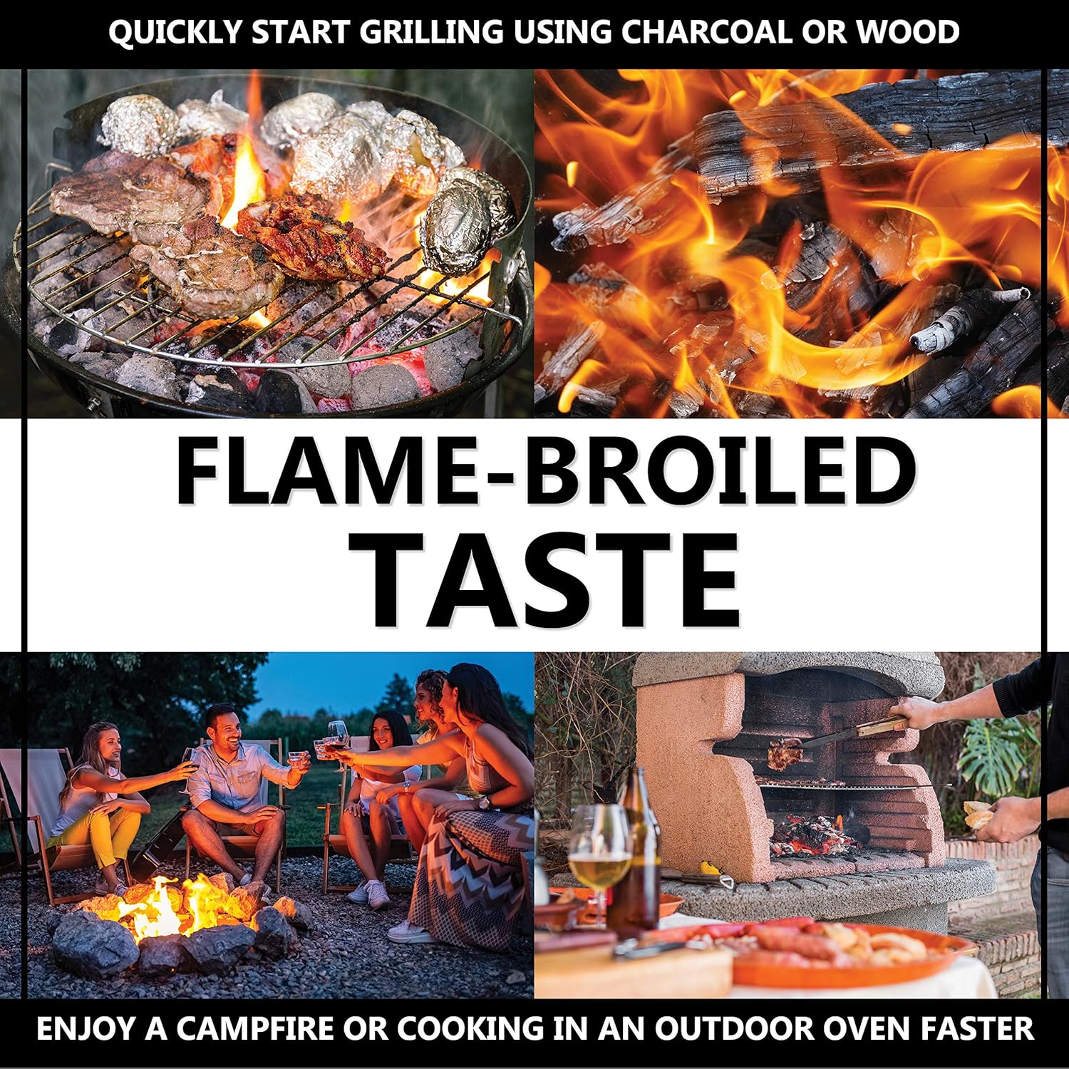 grillblazer GrillGun Basic Grill Torch & Lighter - Charcoal and Wood Starter - Professional Grilling and BBQ Handheld Blowtorch for Chefs, Men and Women Who Want to Have The Best Tool for The Job : Garden & Outdoor