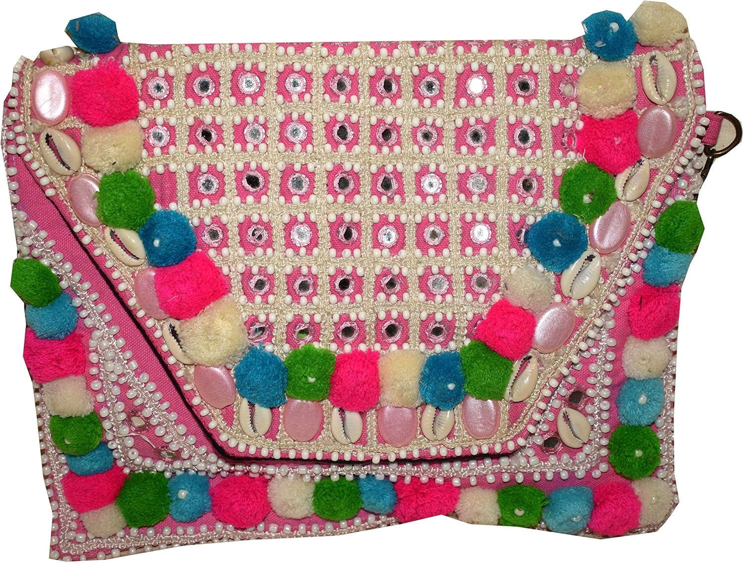 mirror work purse
