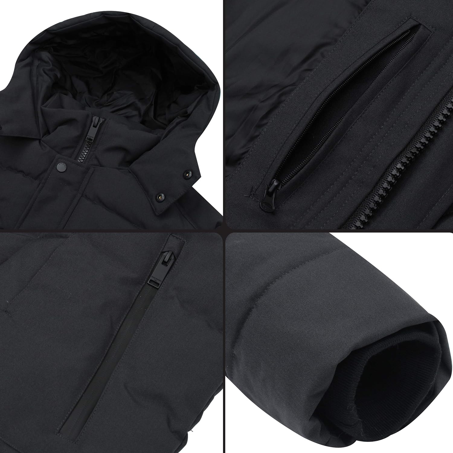 Molemsx Men's Down Alternative Jacket Outdoor Sports Windproof Water-Resistant Parka Expedition Mountain Coat XS-3XL: Clothing
