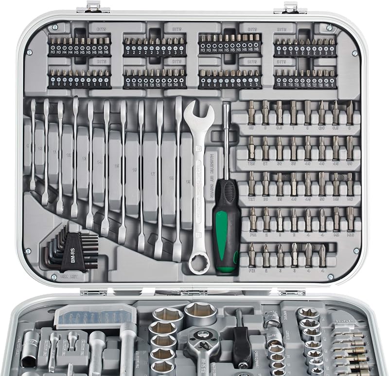 - M98450 – Set chiavi a tubo 232 pz. 1/4" + 1/2"