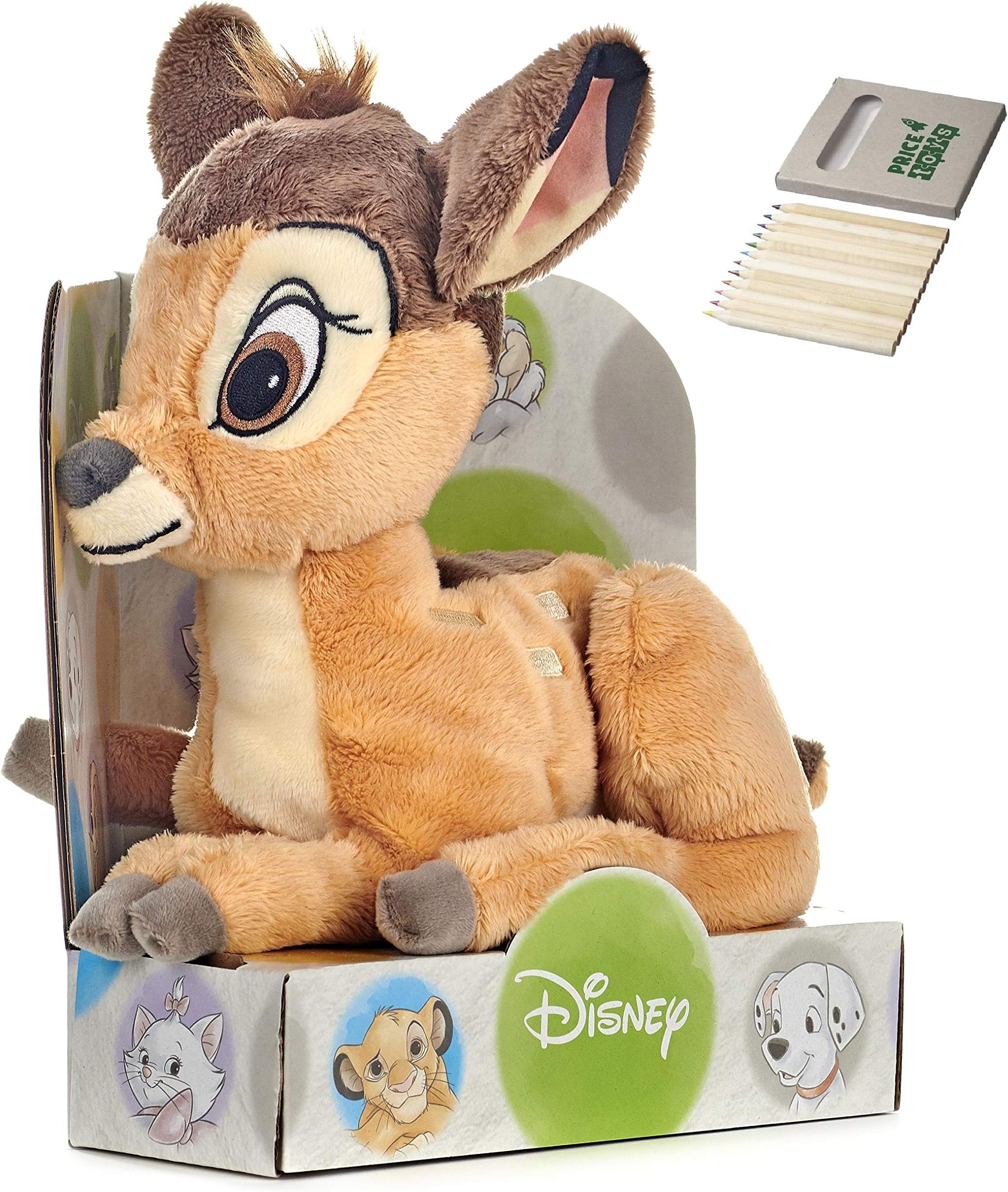 Price Toys Bambi Soft Toy Plush | 25cm Disney Classic Bambi Soft Toy | (Bambi 25cm)