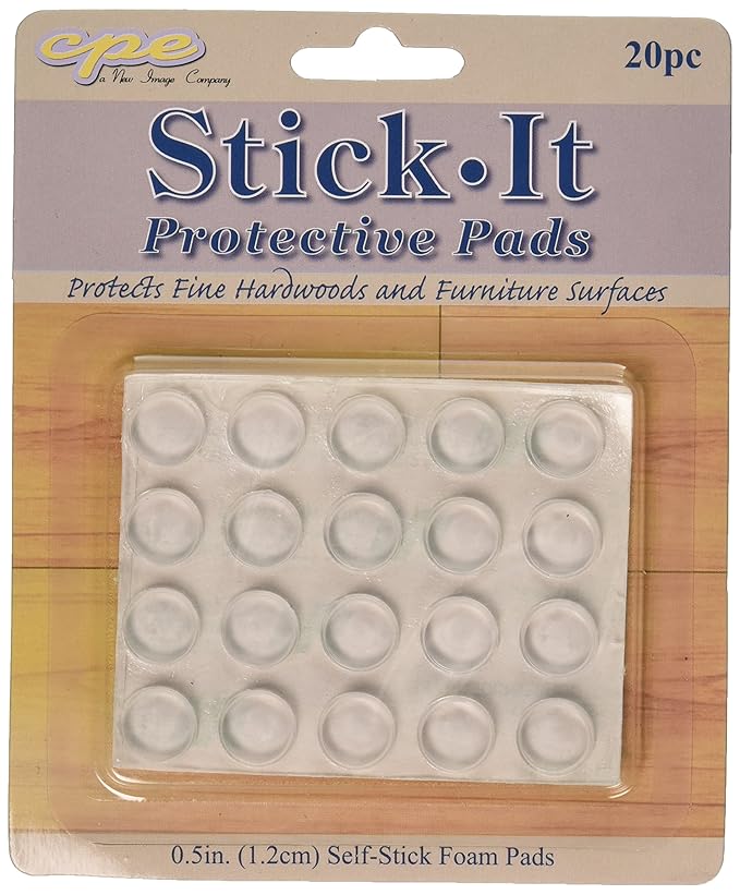 New Image Group StickIt Glass Protective Pads .5" 20/PkgClear Amazon