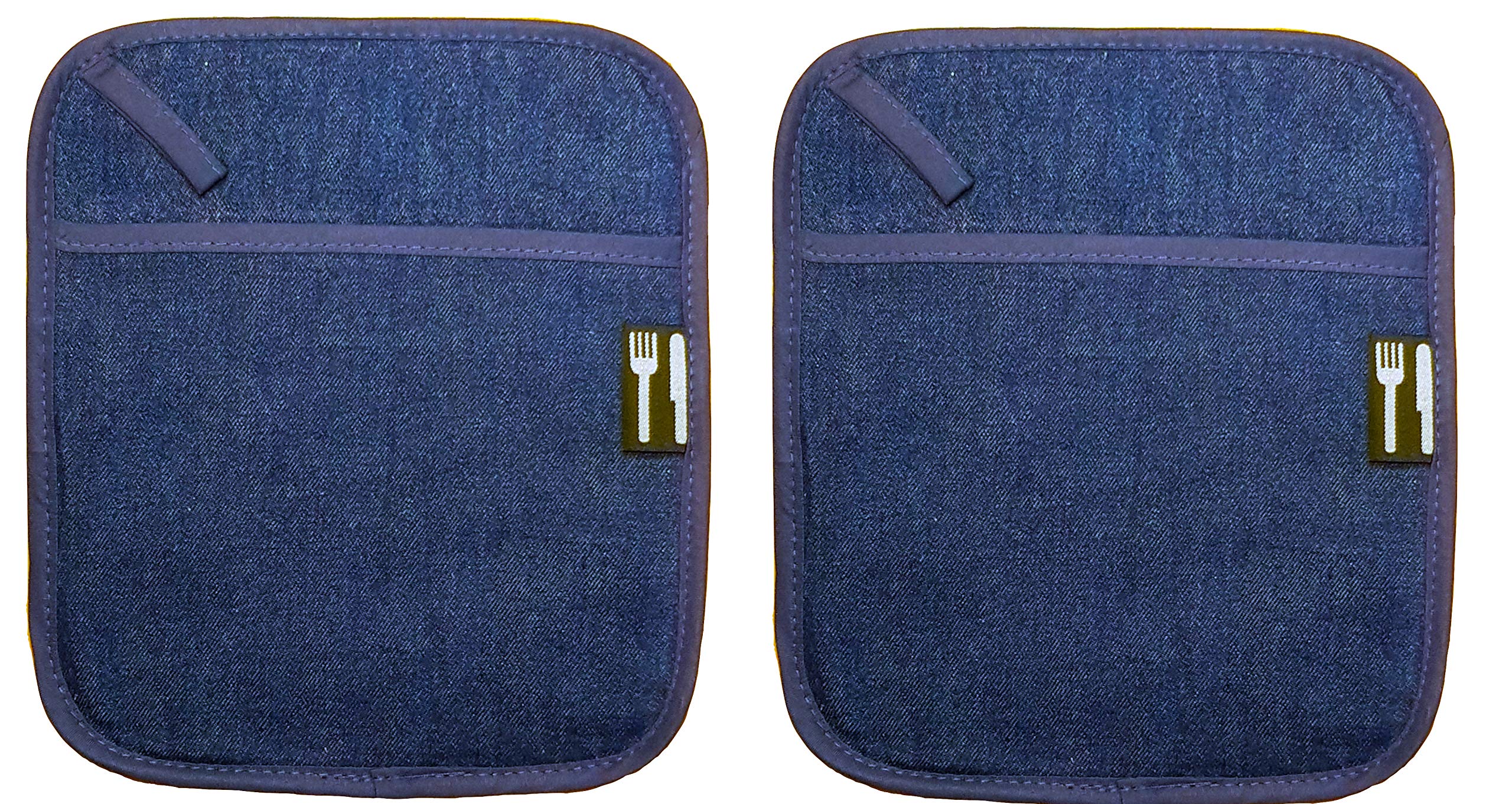 Sainsburys Pair of Ulster Weavers Blue Denim Oven Mitts/Gloves